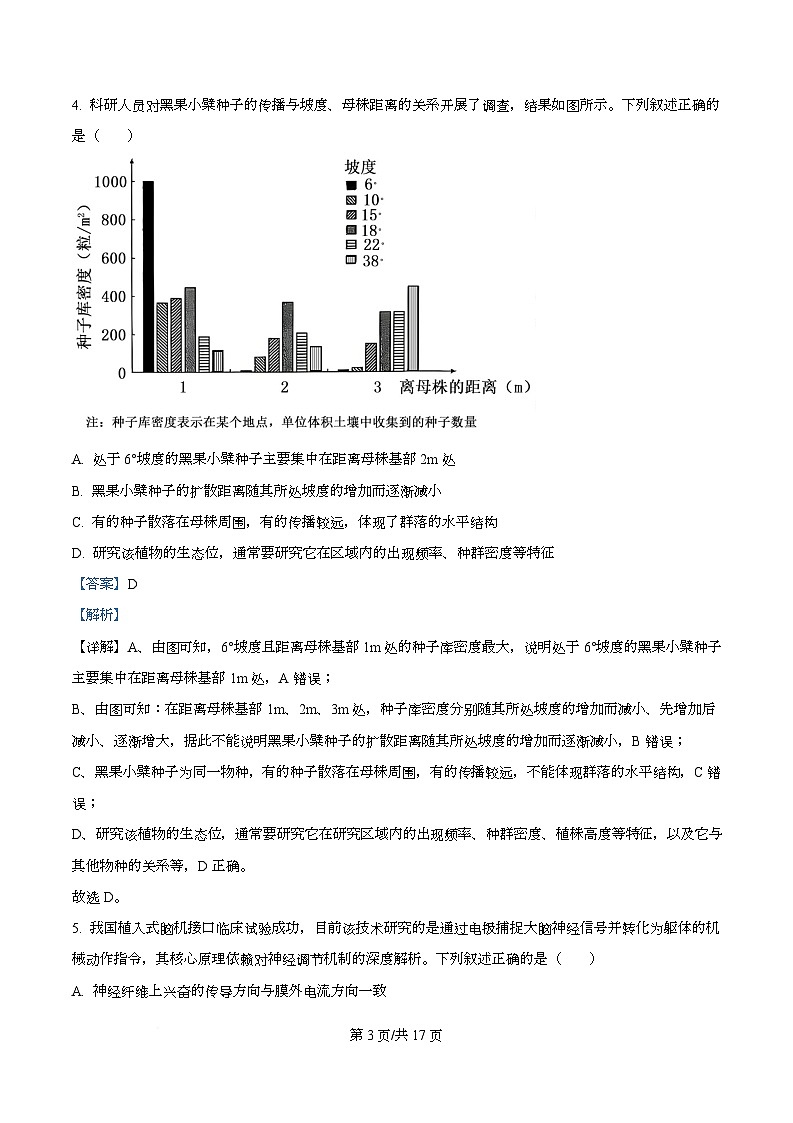 A10联盟＆宿州十三校2025-2026学年高二上学期11月期中质量检测生物学试题 Word版含解析第3页