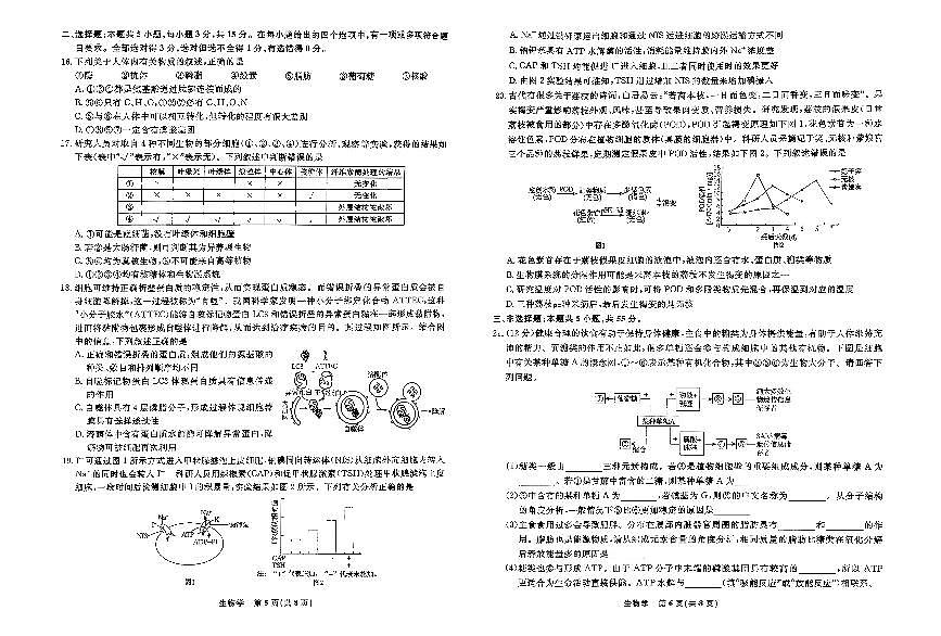 生物-辽宁省名校联盟2025-2026年上学期高一上学期12月联考试题及答案第3页