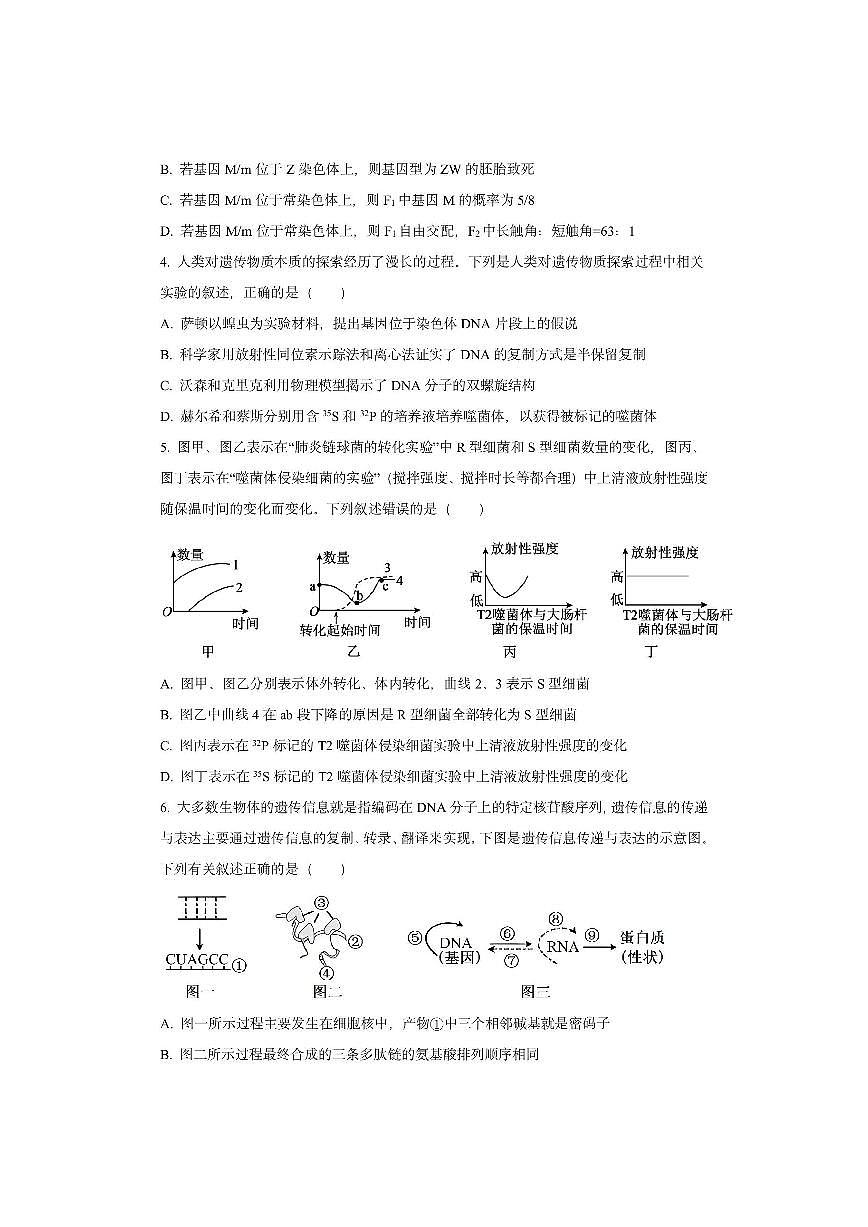安徽省2025-2026学年高三上学期11月期中生物试卷（学生版）第2页