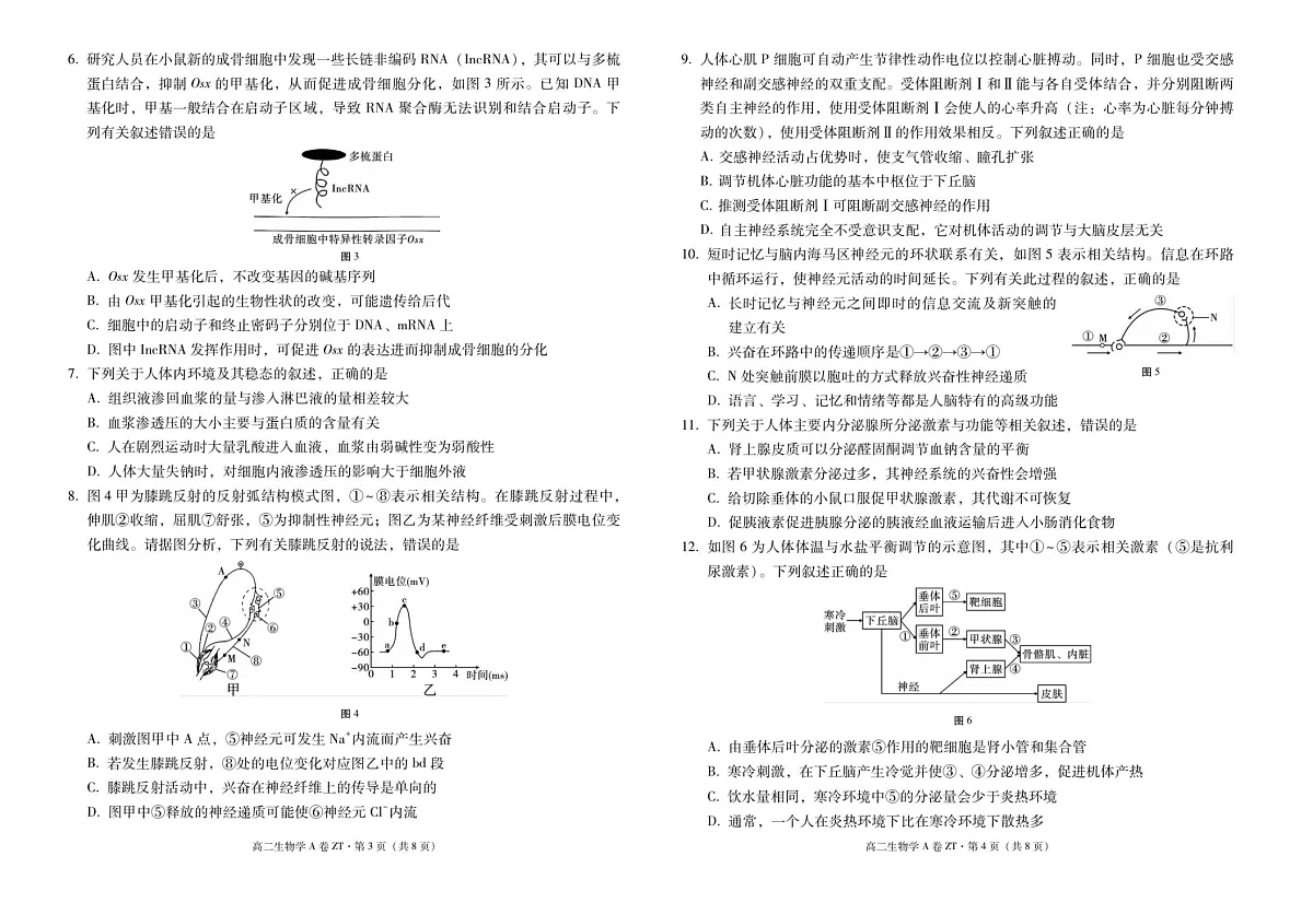 云南省昭通一中教研联盟2025-2026学年高二上学期期中考试生物试卷第2页