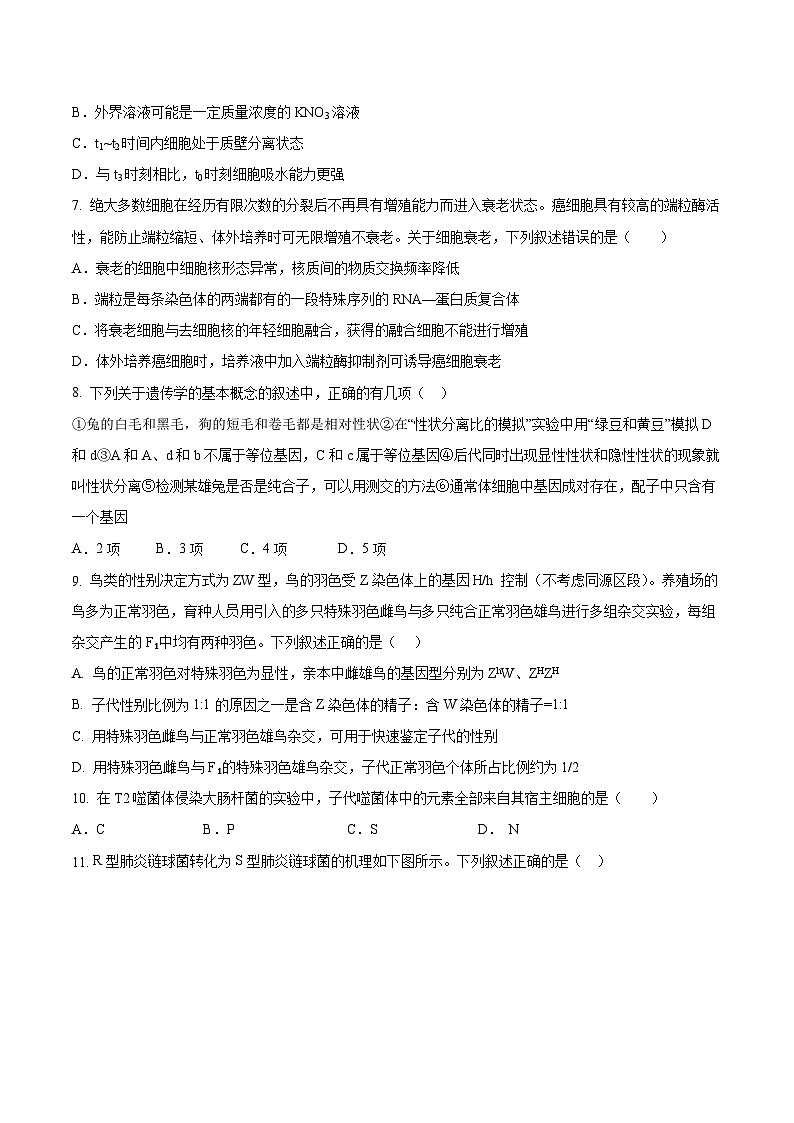 吉林省九校2026届高三上学期11月联合模拟考试 生物试卷（含答案)第3页