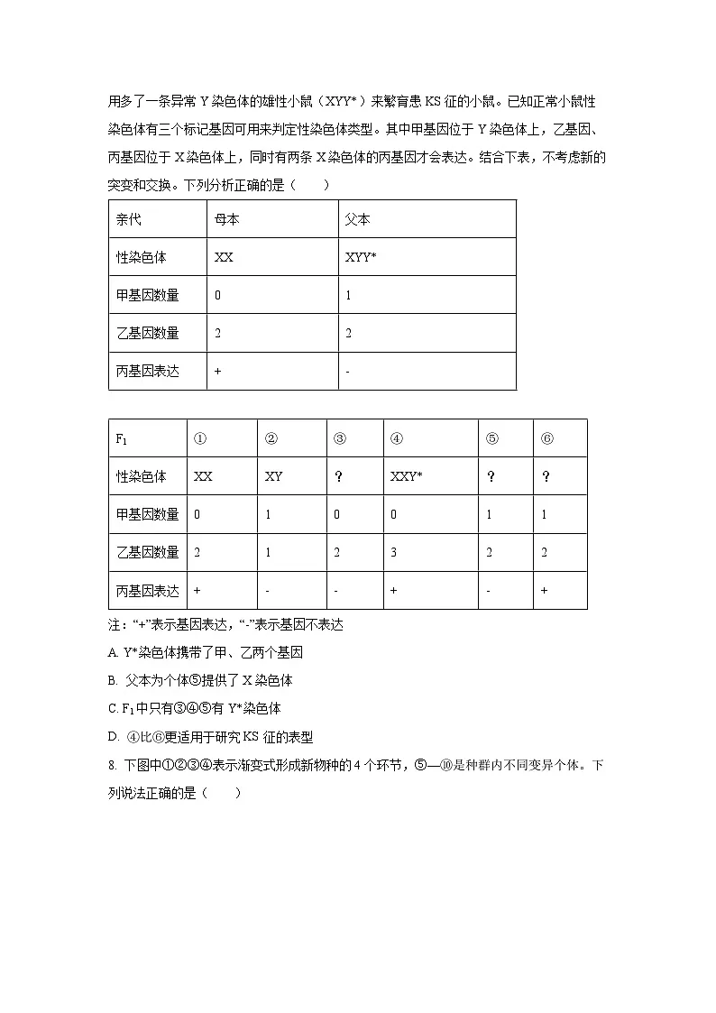 重庆市名校联盟2025-2026学年高二上学期中考试生物试卷（学生版）第3页