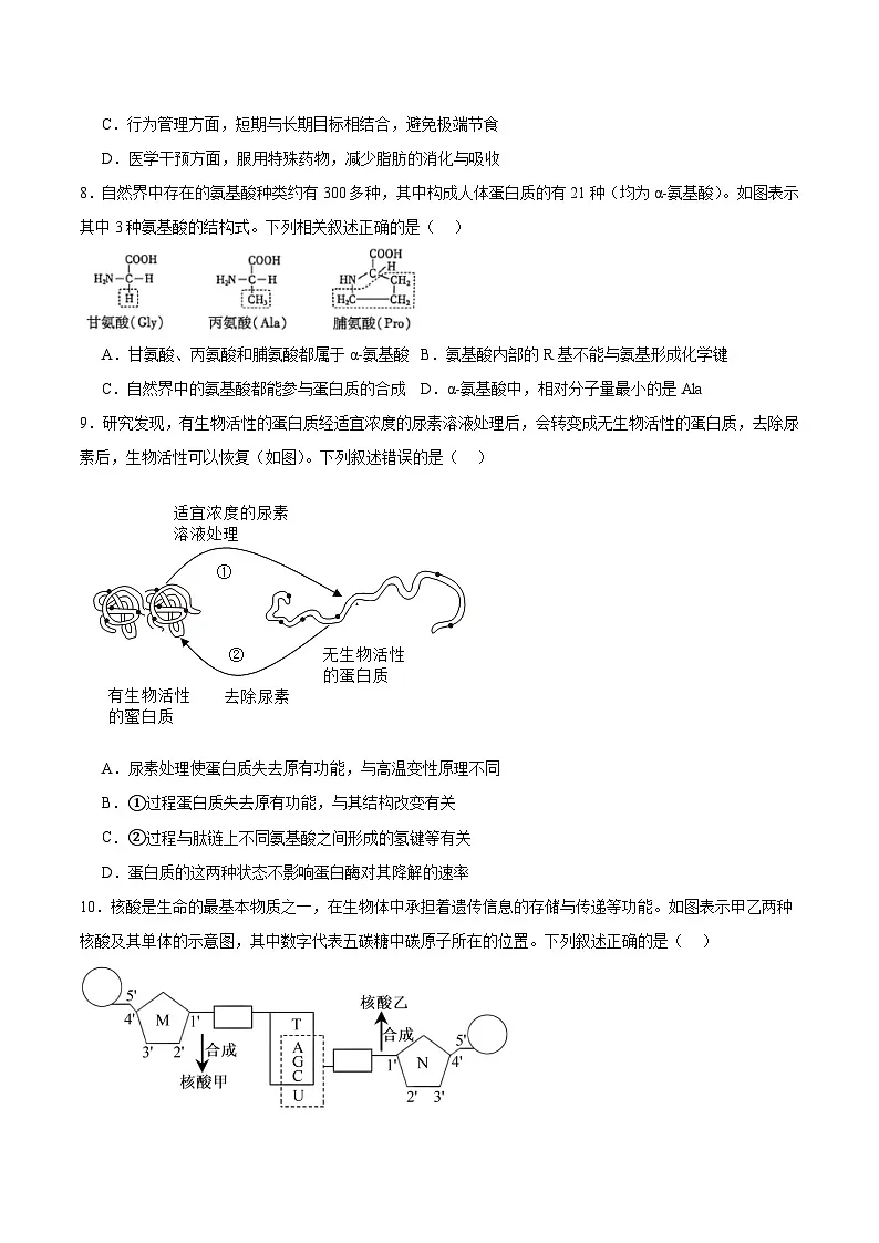 江西省赣州市十八县（市）二十四校联考2025-2026学年高一上学期11月期中考试生物试卷（Word版附答案）第3页