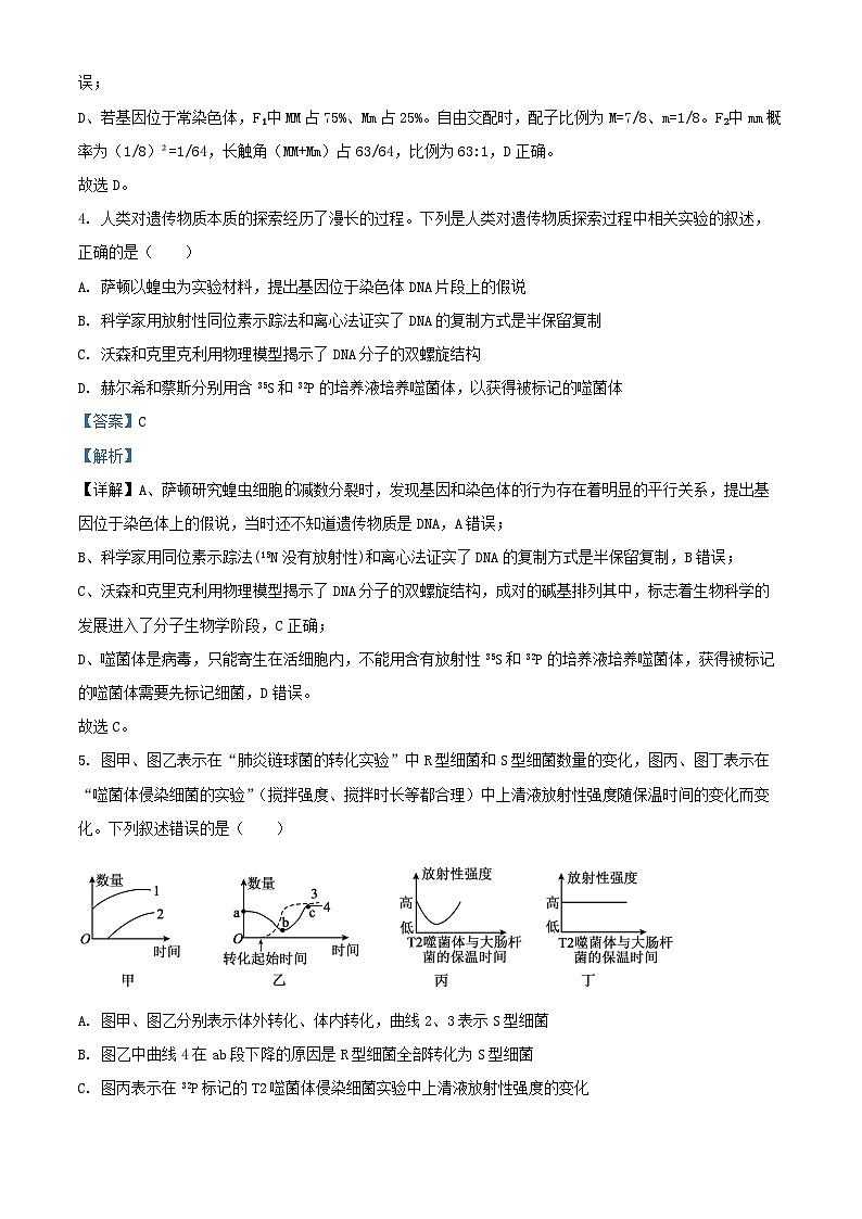 安徽省2026届高三生物上学期11月期中试题含解析第3页