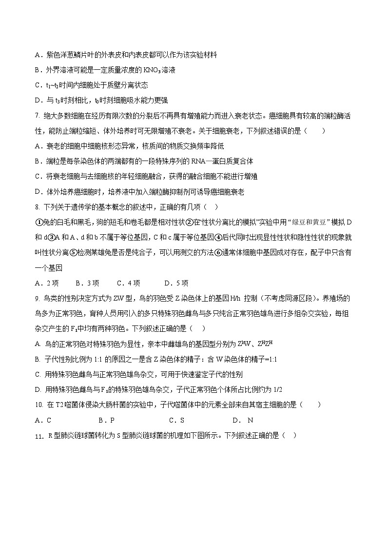 吉林省九校2026届高三上学期11月联合模拟考试生物试卷（Word版附答案）第3页
