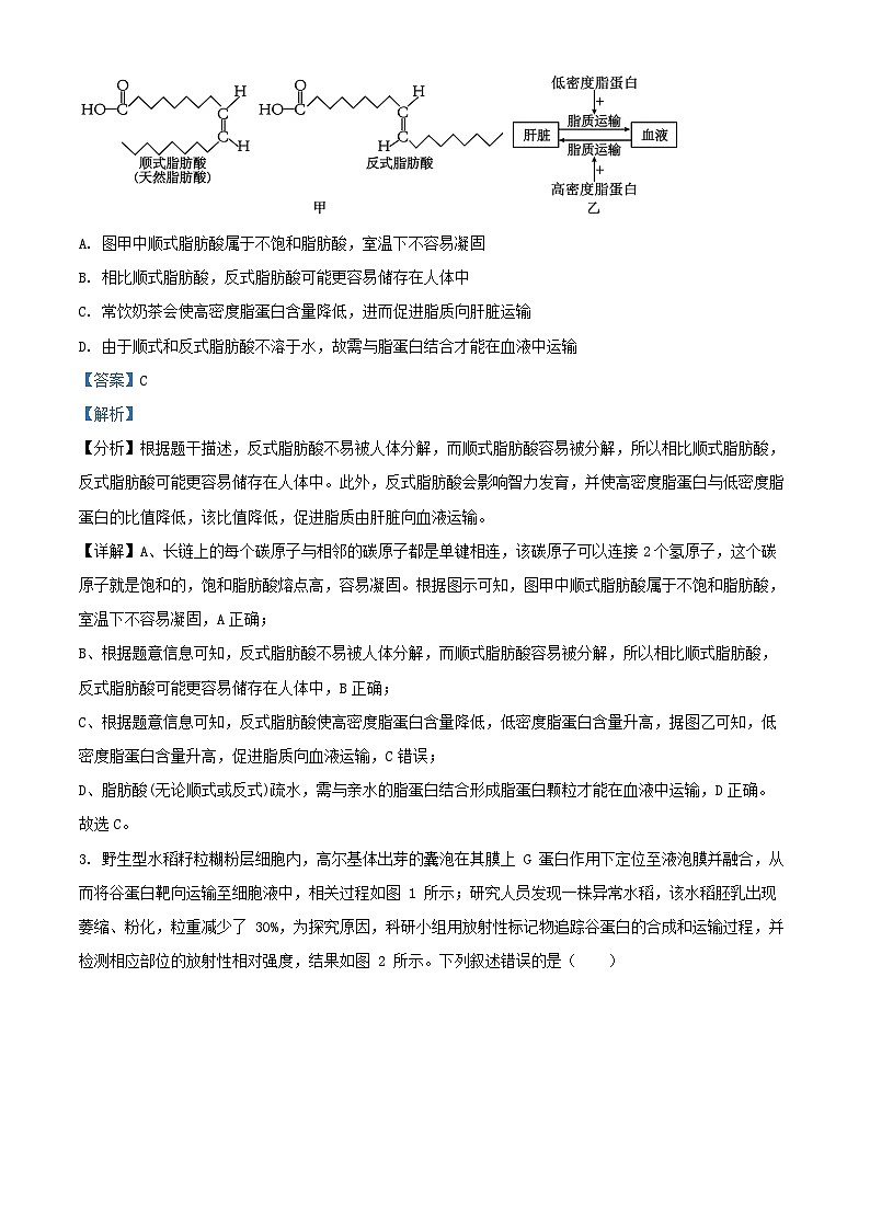 安徽省合肥市2026届高三生物上学期11月期中试题含解析第2页