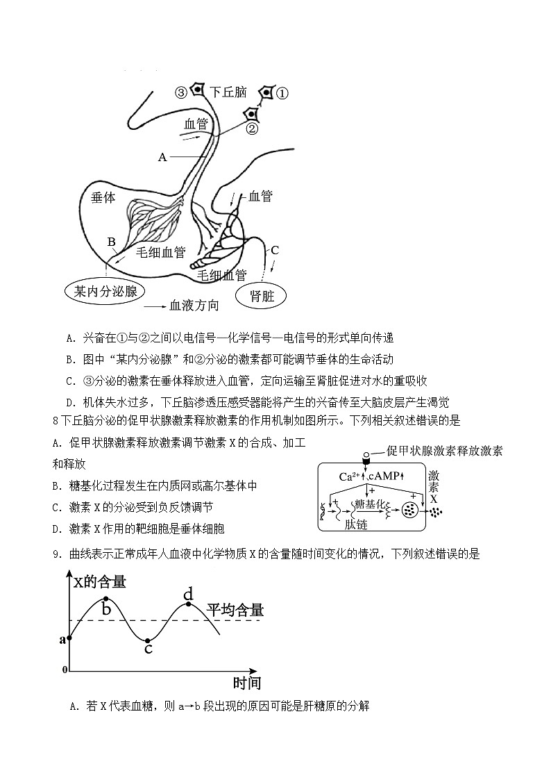 黑龙江省五常市雅臣中学校2025-2026学年高二上学期12月月考生物试题第3页