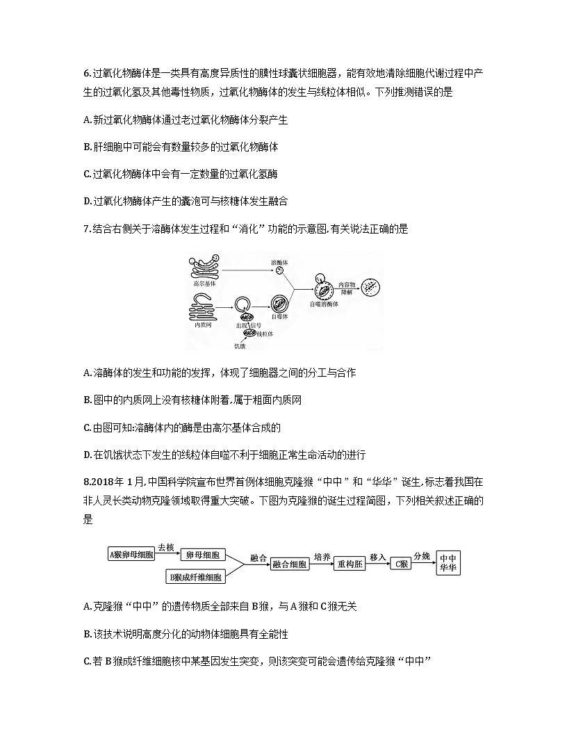2026江西省九校重点中学高三上学期第一次联合考试生物含解析第3页