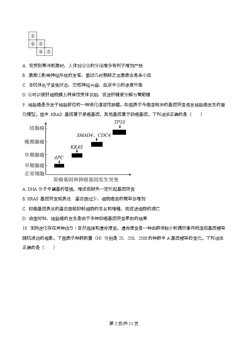 重庆市石柱中学2025-2026学年高二上学期第二次月考生物试题（原卷版）第3页