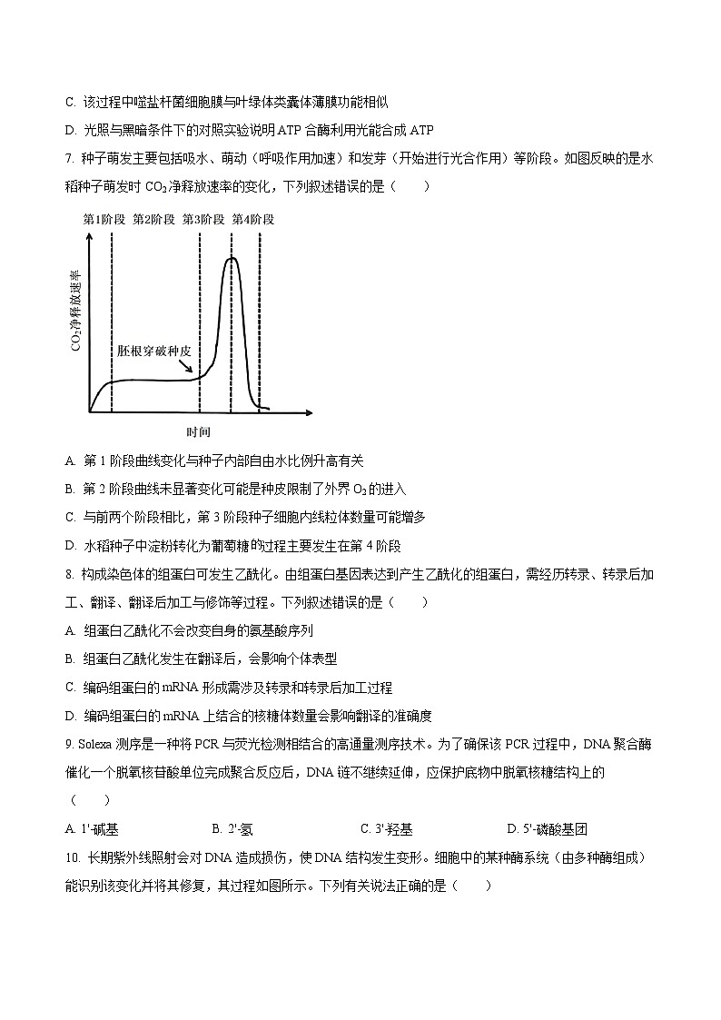 湖北省云学联盟2026届高三上学期12月考试 生物试卷第3页