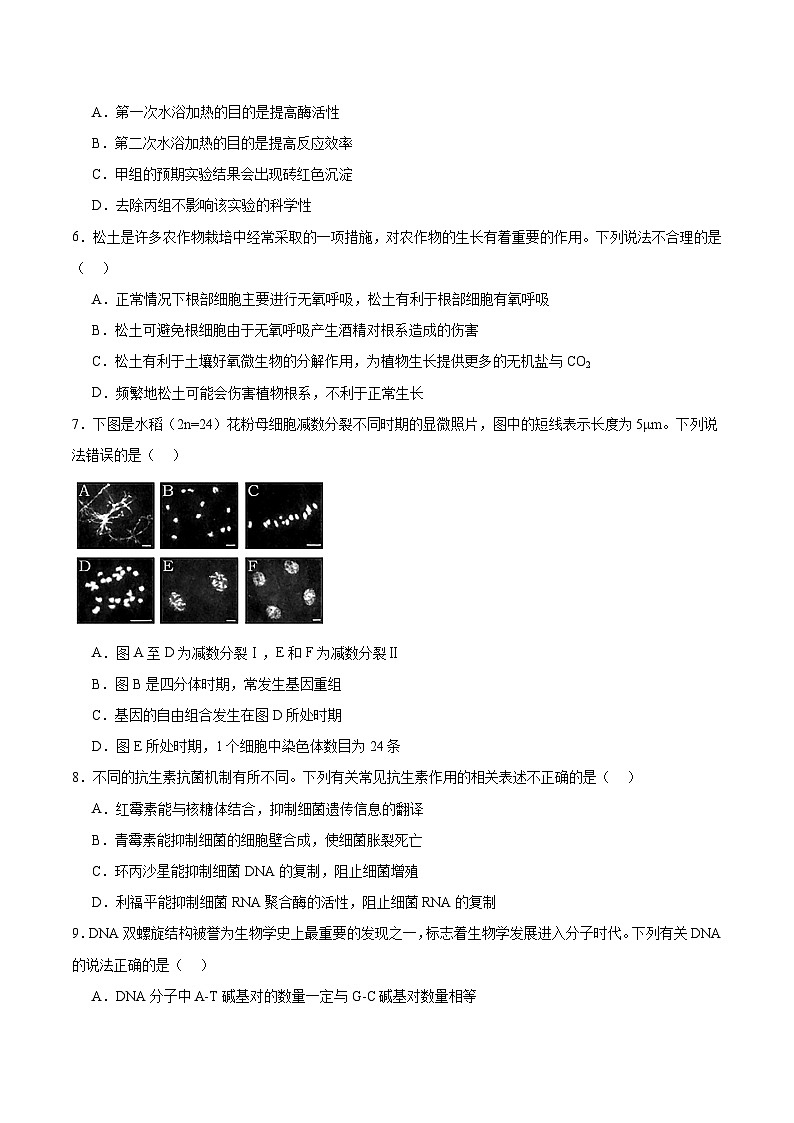 广东省汕尾市2026届高三上学期综合测试（一）生物试卷第2页