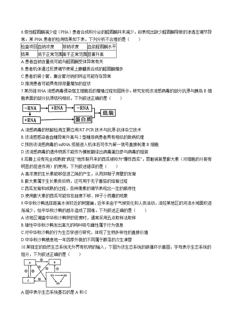 江苏省南通市如皋市2026届高三上学期教学质量调研（二）生物试卷(含答案）第2页