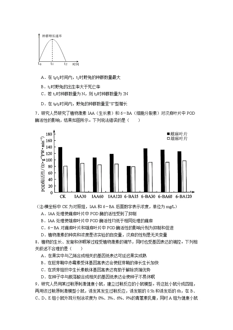 生物试题高二第3页