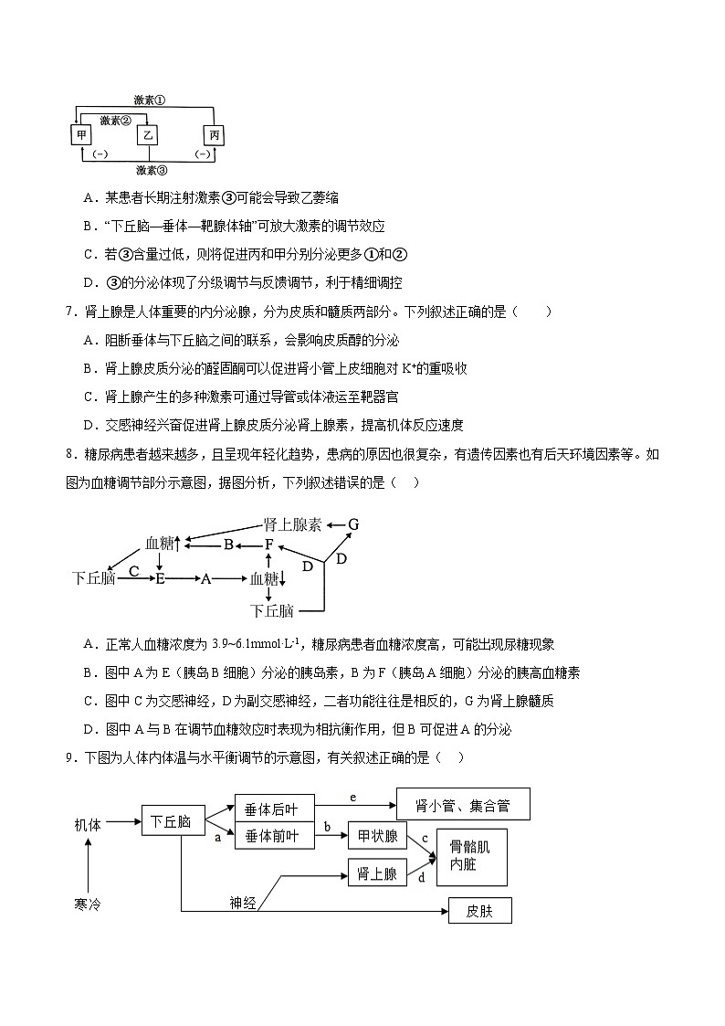 河北省邯郸市2025-2026学年高二上学期12月月考试卷 生物(含答案）第3页