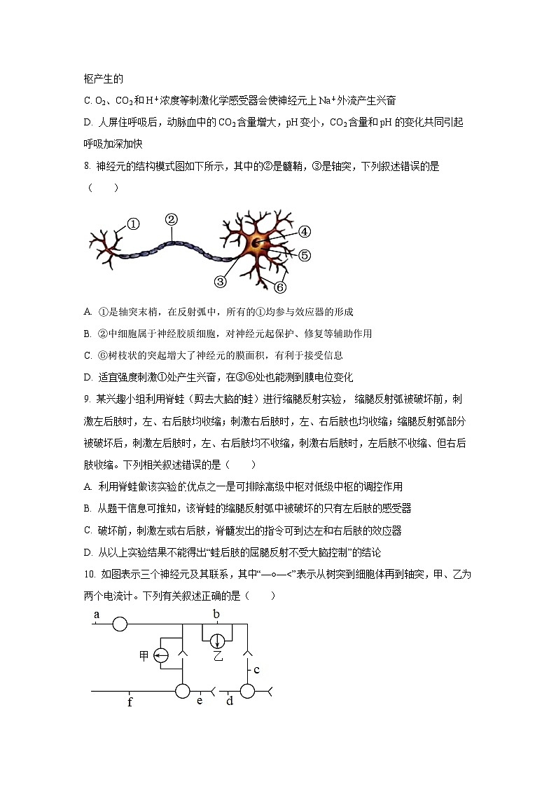 2025-2026学年陕西西安部分学校高二上学期期中考试生物试卷（学生版）第3页