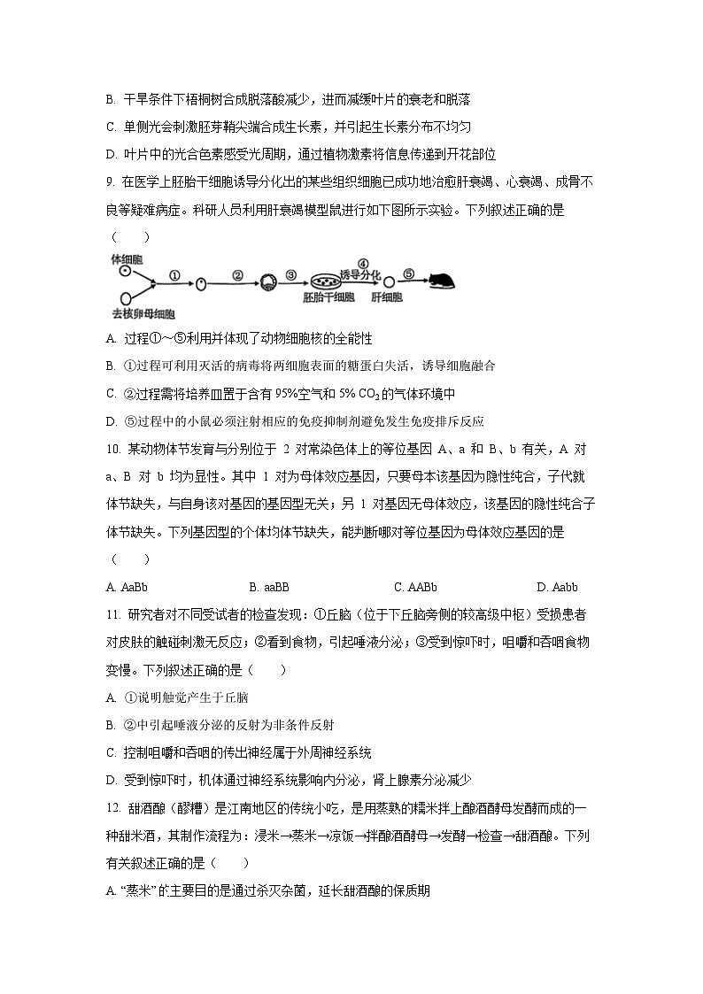 广东省“八校联盟”2026届高三上学期质量检测生物试卷（学生版）第3页