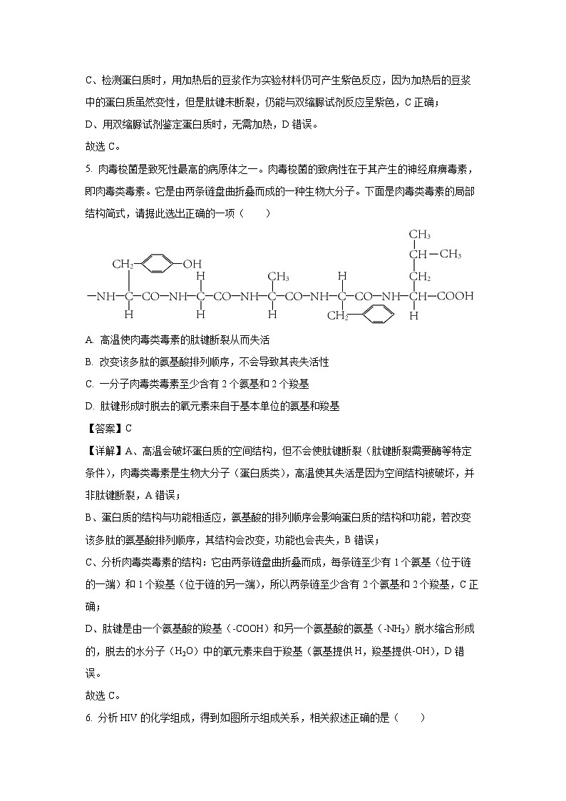 【生物】天津市河北区2025-2026学年高一上学期期中试卷（解析版）第3页