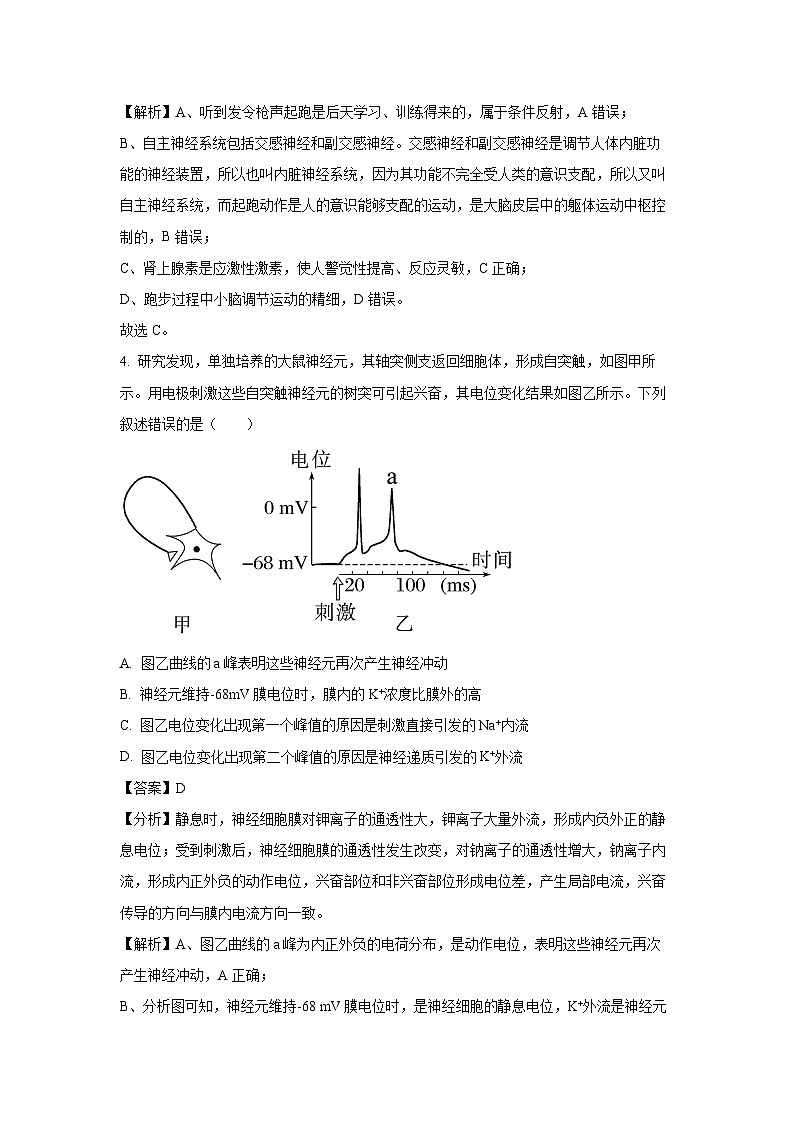 【生物】广西壮族自治区玉林市2022-2023学年高二1月期末试题（解析版）第3页