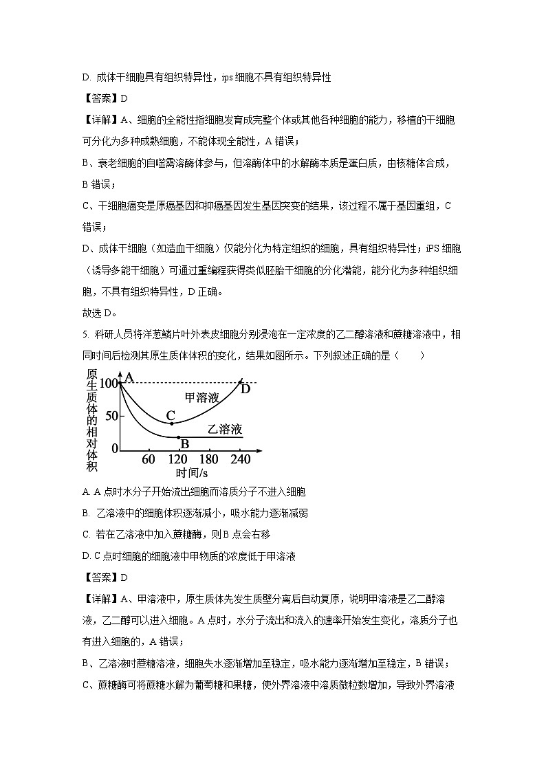 【生物】湖北省十一校2025-2026学年高三上学期12月质量检测（解析版）第3页