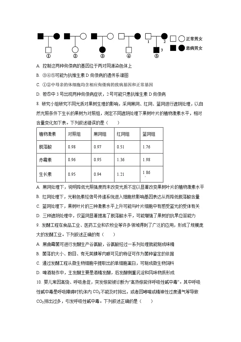 【生物】湖北省十一校2025-2026学年高三上学期12月质量检测（学生版）第3页
