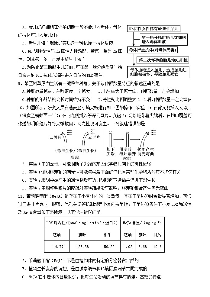 福建省龙岩市连城县第一中学2025-2026学年高二上学期12月月考生物试题（含答案）第3页