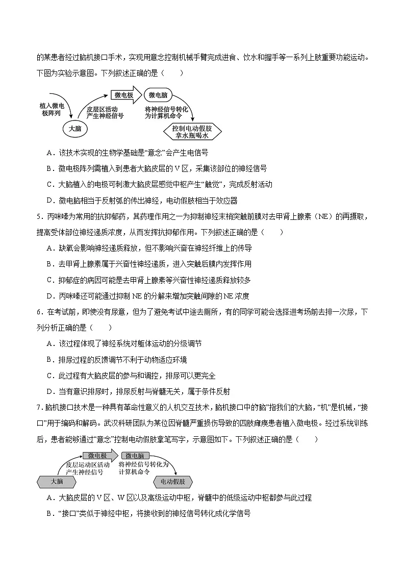 辽宁省辽西重点高中2025-2026学年高二上学期期中考试生物试题（Word版附答案）第2页