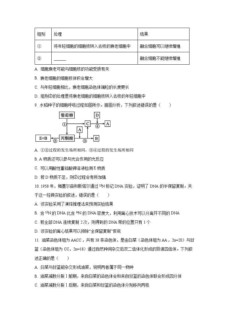 2025-2026学年江西省部分学校高三上学期12月联考生物试卷（学生版）第3页
