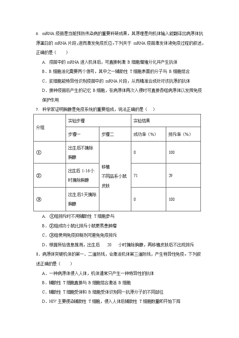 湖南省岳阳市汨罗市第二中学2025-2026学年高二上学期12月月考生物试题第3页