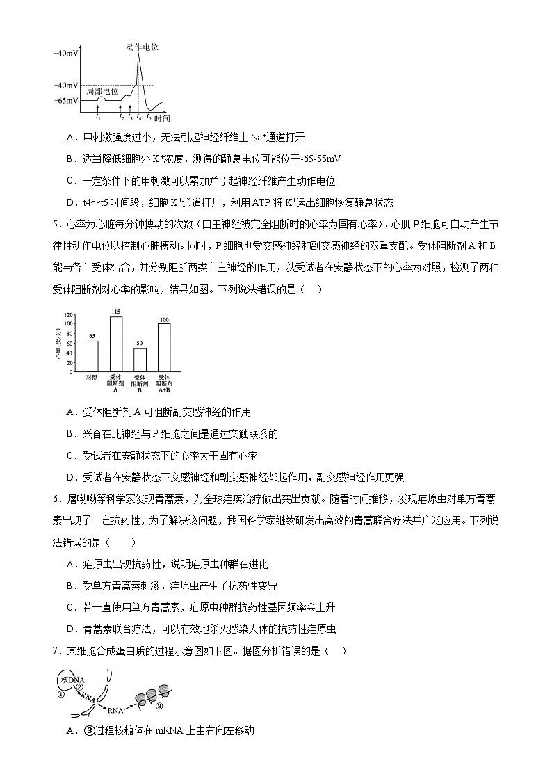 福建省莆田市涵江区莆田锦江中学高二上学期12月月考生物试题-A4第2页