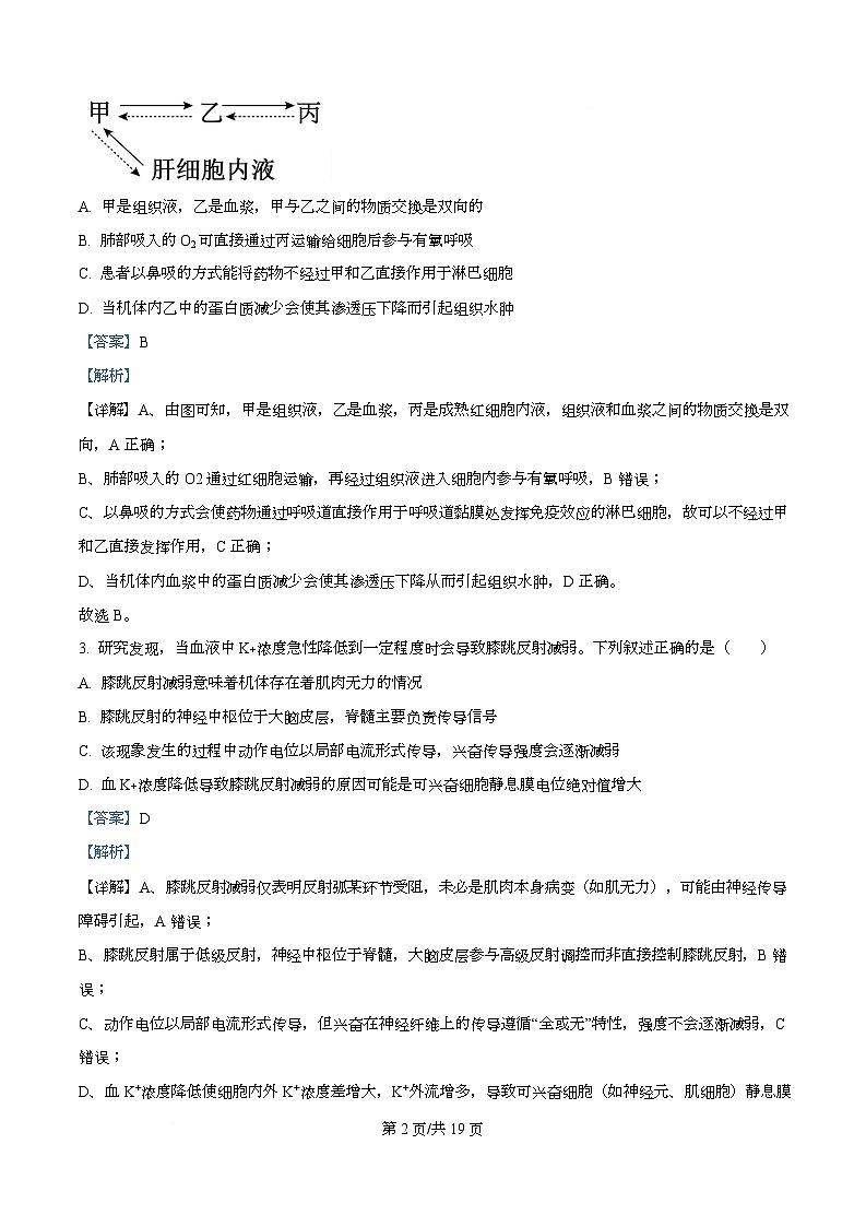 安徽省江南十校2025-2026学年高二上学期12月阶段联考生物试卷  Word版含解析第2页