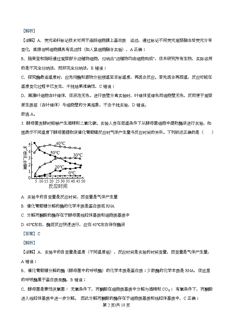 安徽省联考2025-2026学年高三上学期12月月考生物试题  Word版含解析第2页