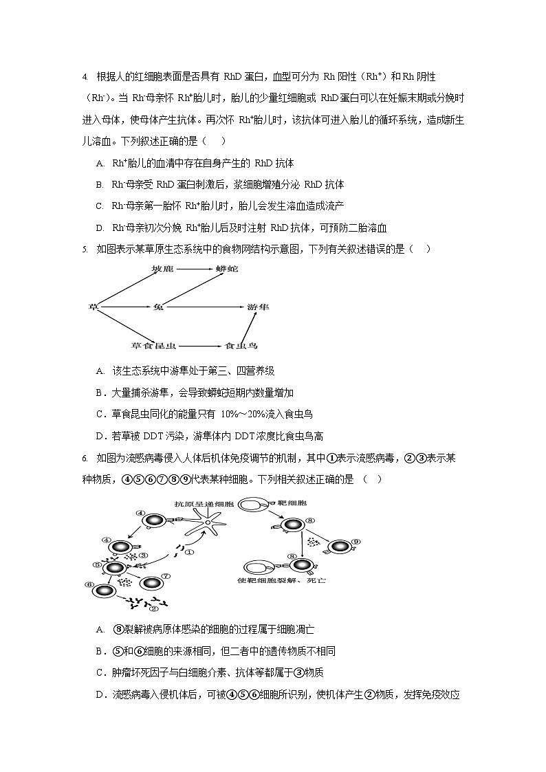 湖南省岳阳市岳阳县第一中学2025-2026学年高二上学期12月月考生物试题第2页