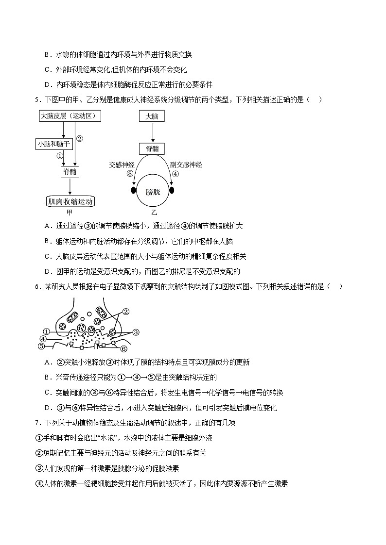 湖北省黄冈市重点高中2025-2026学年高二上学期12月月考试卷 生物(含答案）第2页