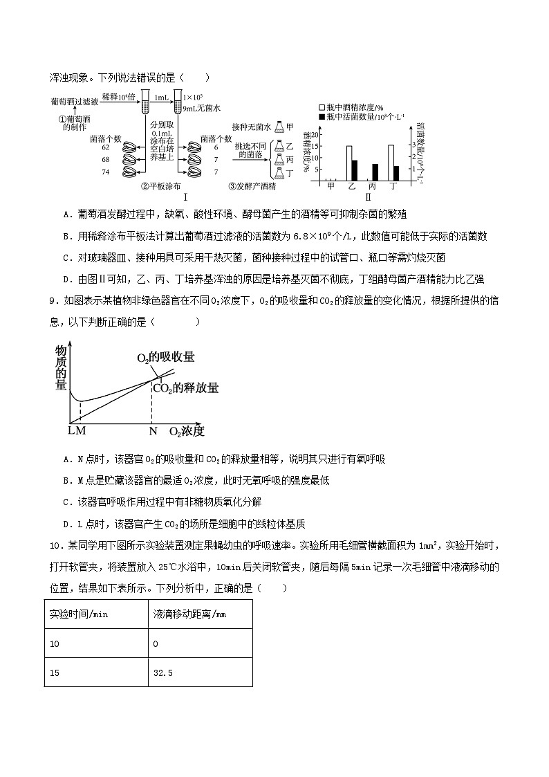 四川省内江市2026届高三生物上学期10月联考试题第3页