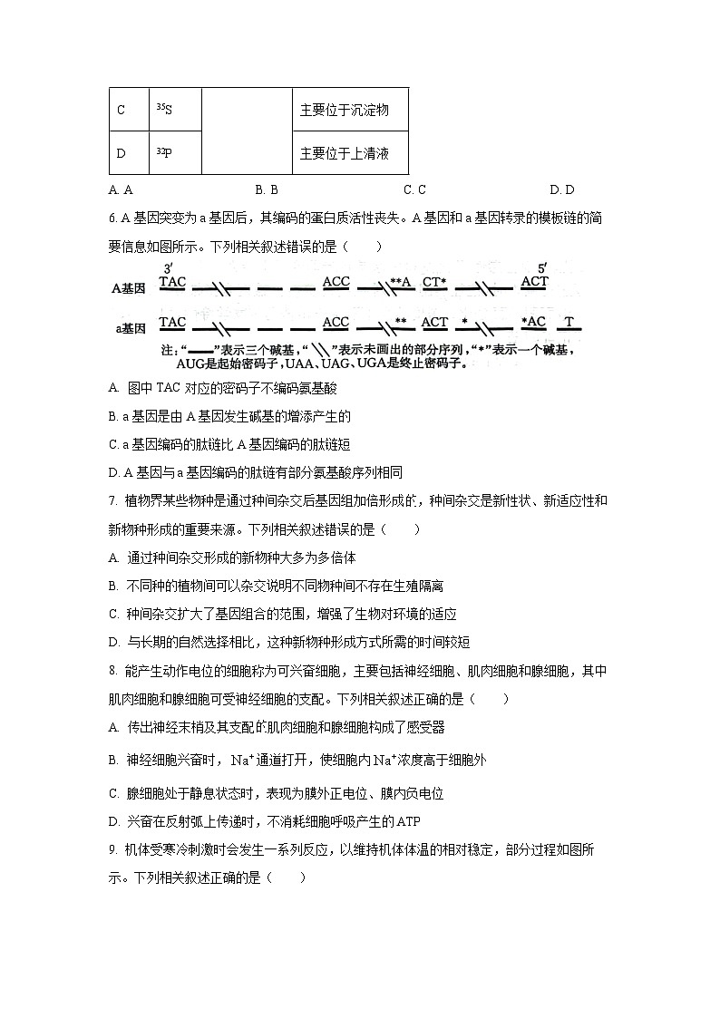 2025-2026学年河北省部分学校高三上学期12月月考生物试卷（学生版）第3页