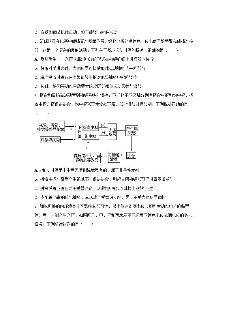 2025-2026学年河北省保定市六校联盟高二上学期11月期中联考生物试卷（学生版）第2页