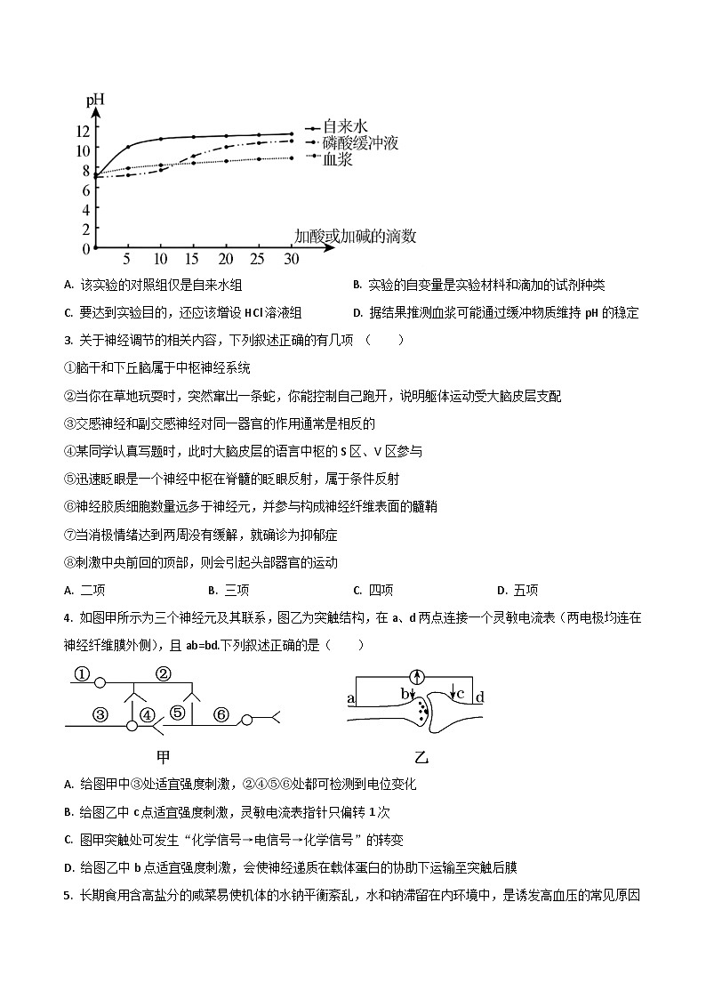 广东省八校联盟2025-2026学年高二上学期教学质量检测（二）生物试卷（Word版附答案）第2页