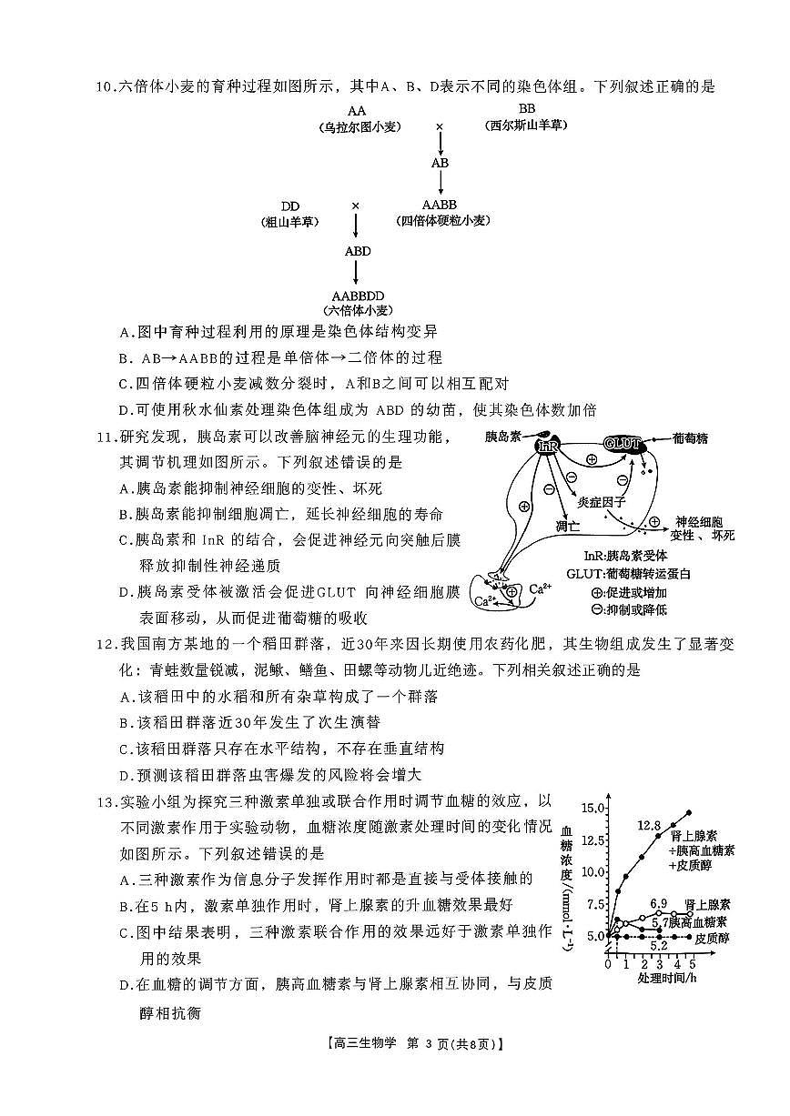 生物-辽宁金太阳2026届高三上学期1月期末试卷及答案第3页