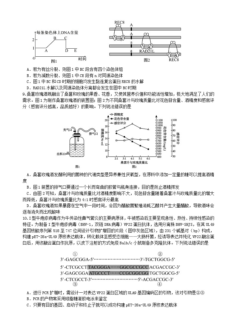 四川省绵阳市2025_2026学年高三生物上学期9月月考试题第3页