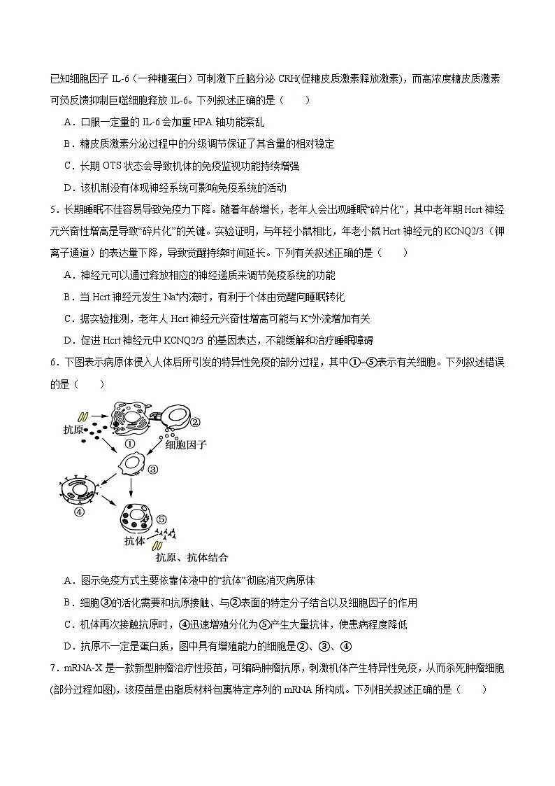 广东省三校2025-2026学年高二上学期12月联考生物试卷（Word版附答案）第2页