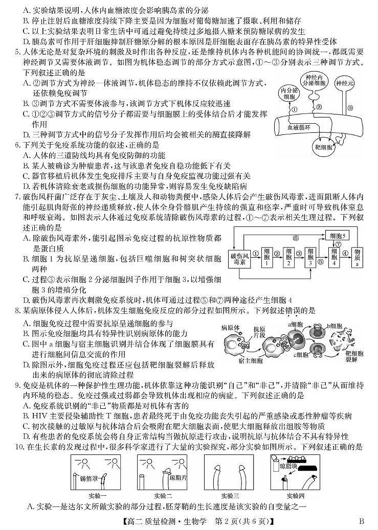 生物-高二质量检测 （B）第2页