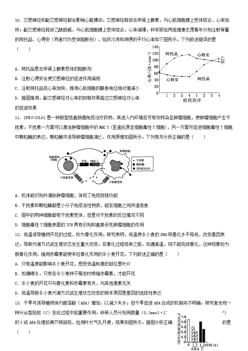河南省方城县第一高级中学2025-2026学年高三上学期1月期末考试生物试题第3页
