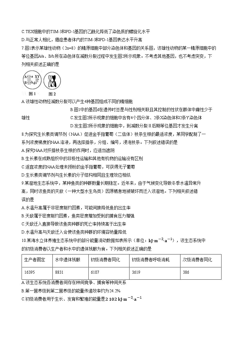 江西省部分高中2025_2026学年高三上学期1月联考生物试题（文字版，含答案）第3页
