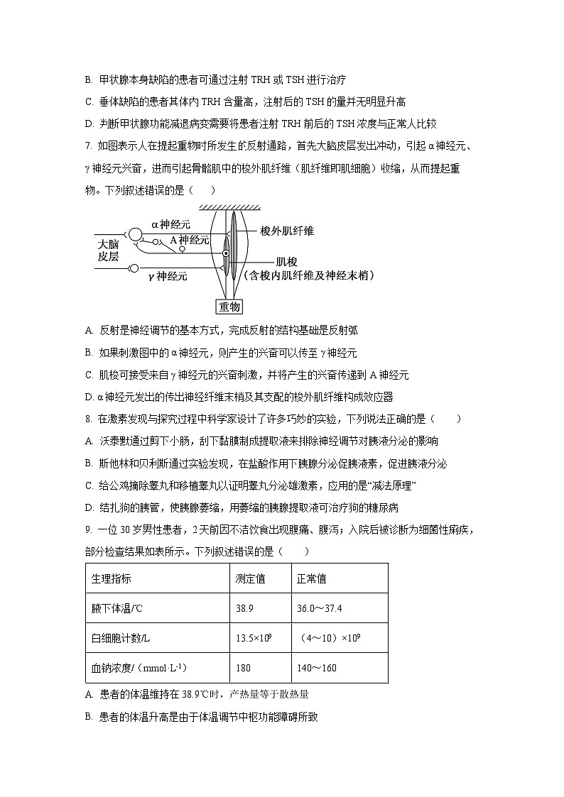 2025-2026学年天津市河西区高二上学期11月期中生物试卷（学生版）第3页
