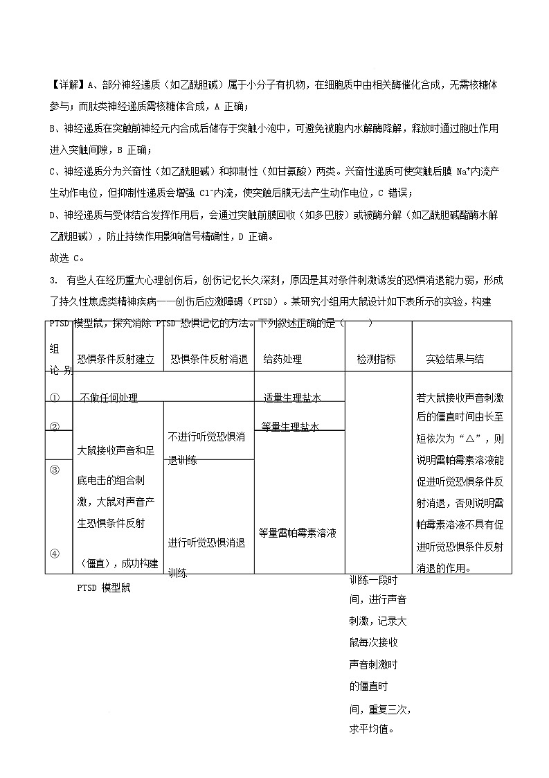安徽省2025_2026学年高二生物上学期12月月考卷含解析第2页