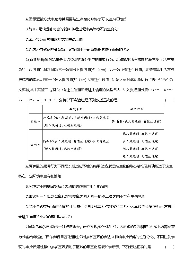 甘肃省张掖市某校2024-2025学年高三下学期二月检测生物试卷-A4第3页