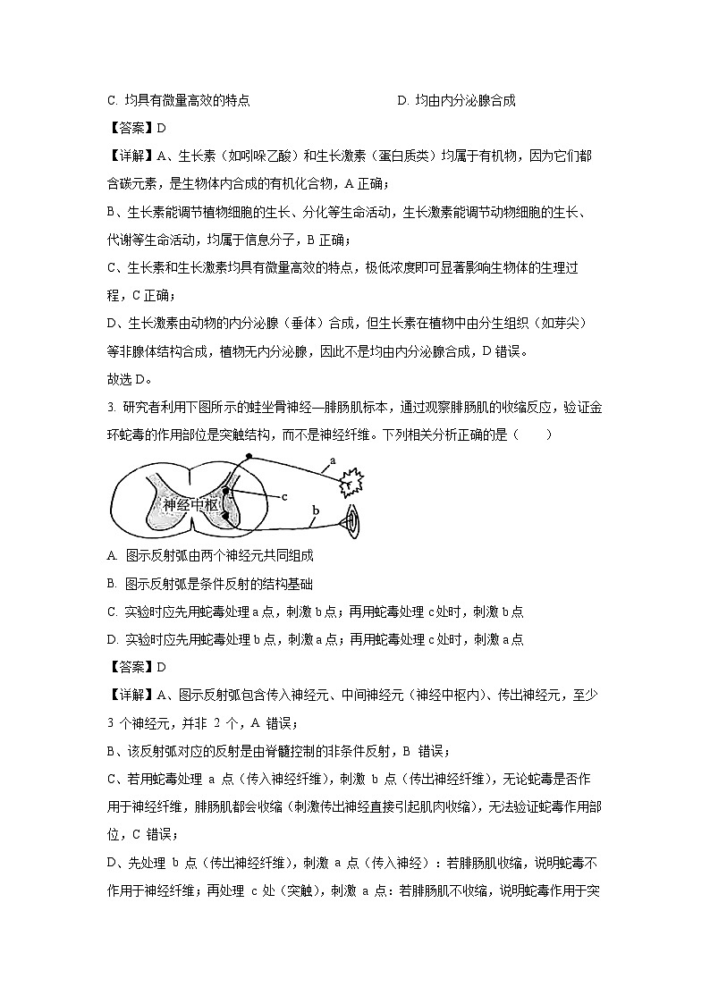 【生物】广东省佛山市顺德区2025-2026学年高二上学期11月月考试题（解析版）第2页