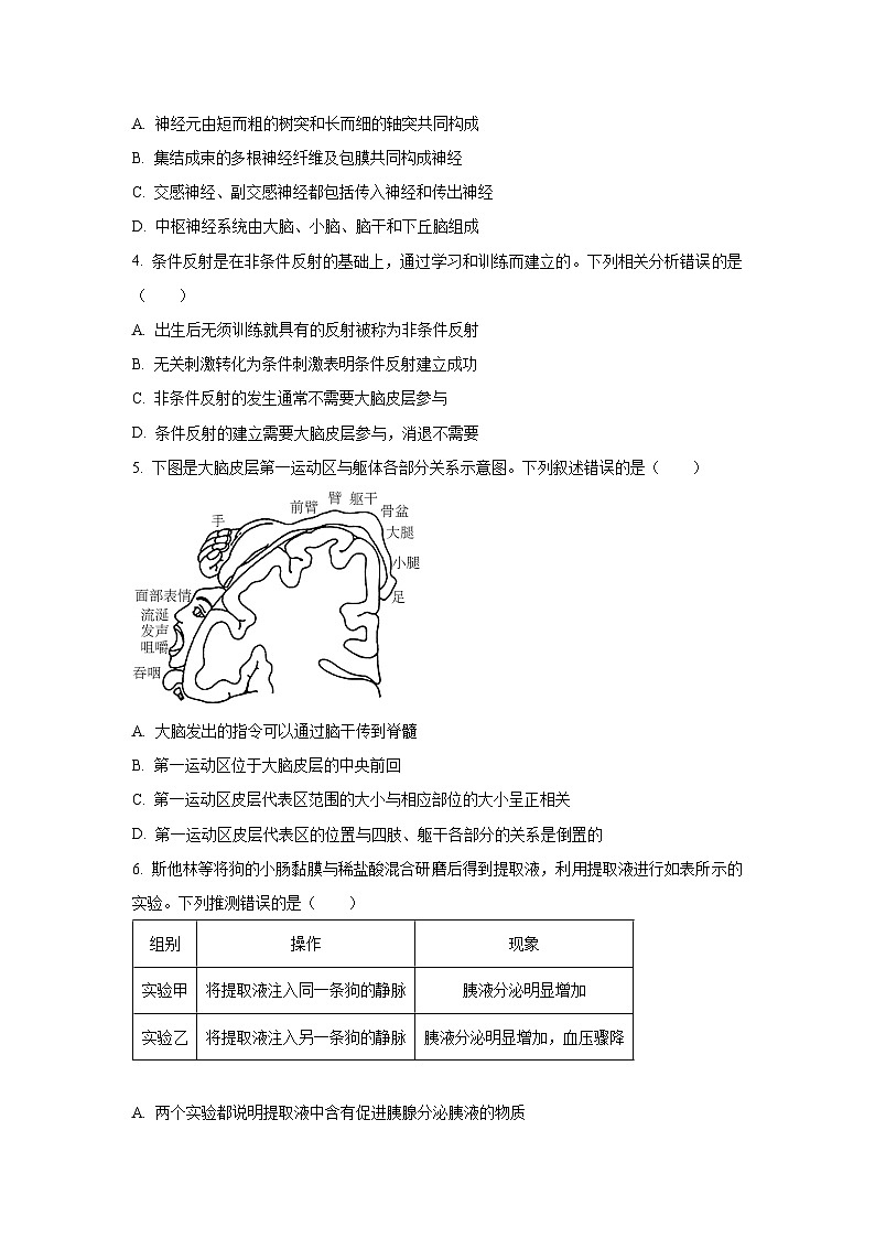 【生物】河北省邢台市卓越联盟2025-2026学年高二上学期12月期中试题（学生版）第2页