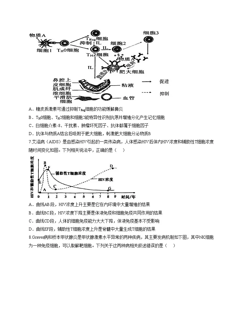 天津市东丽区第二耀华中学2025_2026学年高二上学期12月月考生物试题（文字版，含答案）第3页
