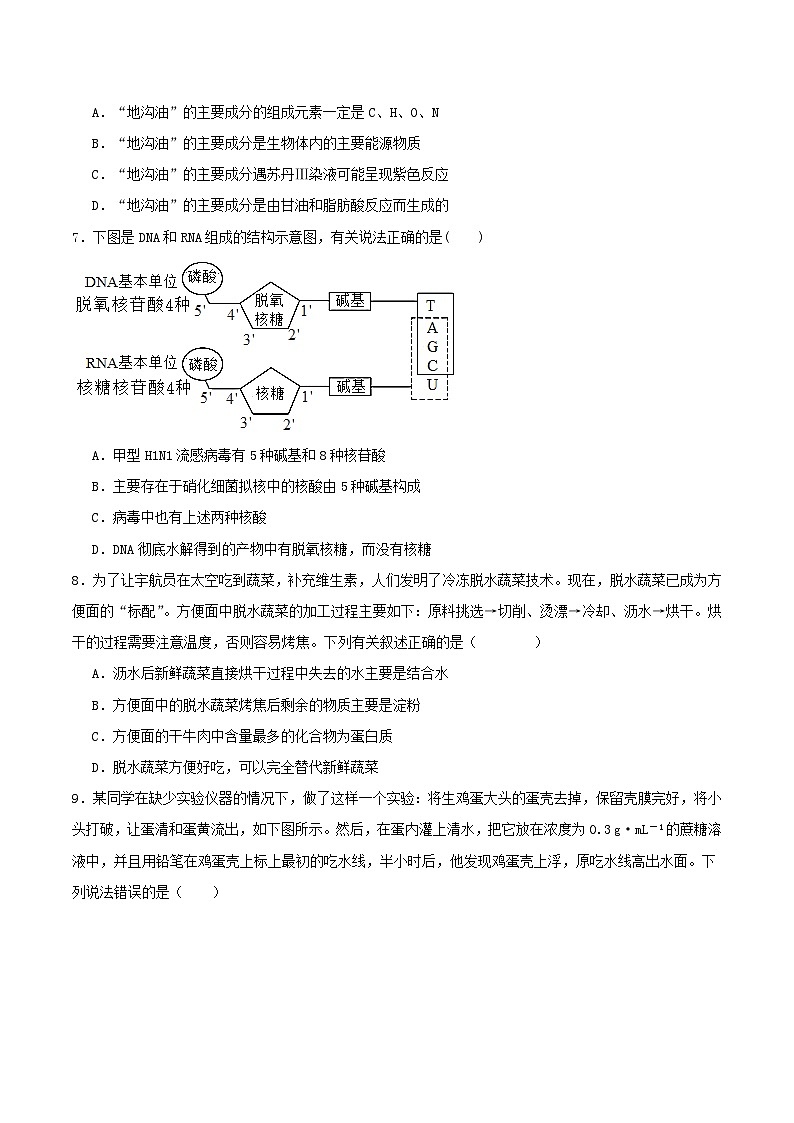 甘肃省兰州市2025_2026学年高一生物上学期10月月考试题第2页
